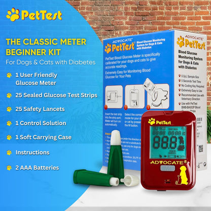 PetTest Beginner Glucose Monitoring Kit