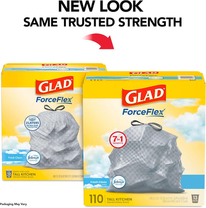 Glad Tall Kitchen Drawstring Trash Bags