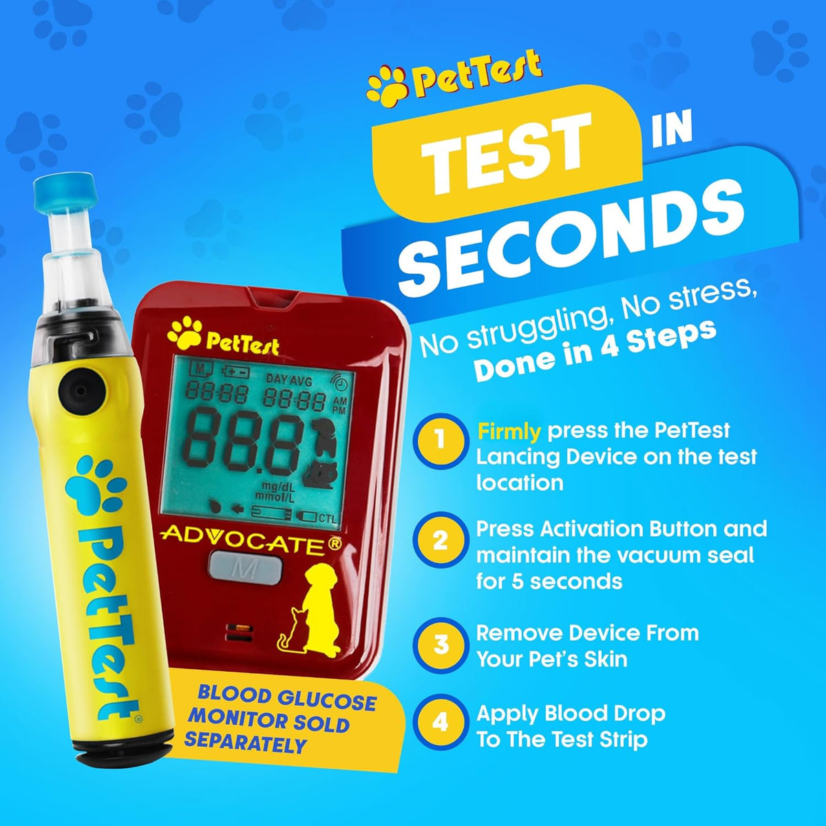 PetTest Genteel Pet Blood Sugar Monitoring