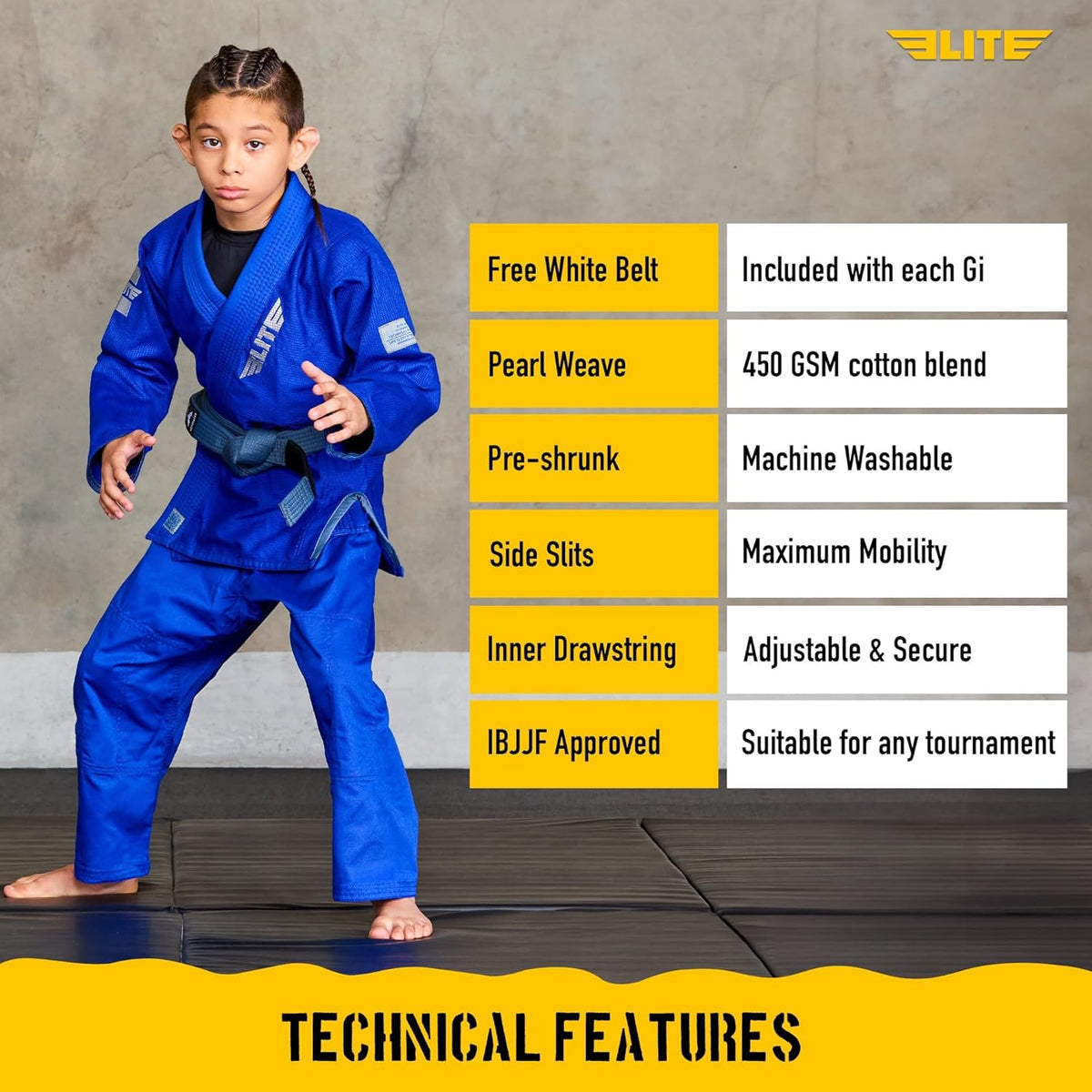 Elite Sports IBJJF Ultra Light BJJ Brazilian Jiu Jitsu Gi