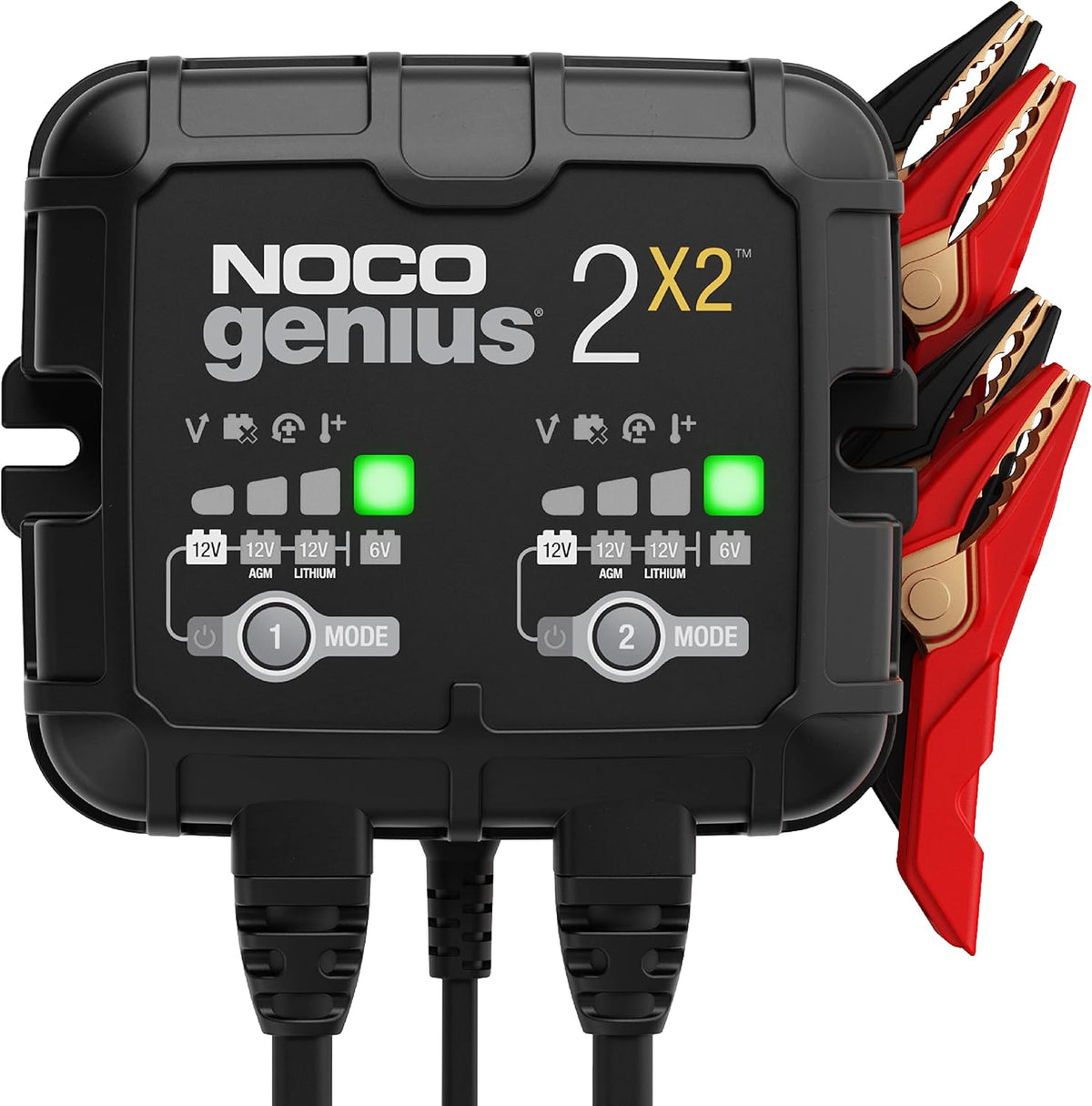 NOCO GENIUS2X2: 4A 2-Bank Smart Battery Charger